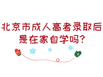 北京市成人高考錄取后是在家自學嗎