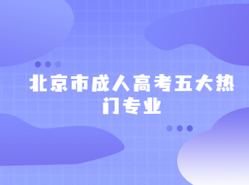 北京市成人高考五大熱門(mén)專(zhuān)業(yè)